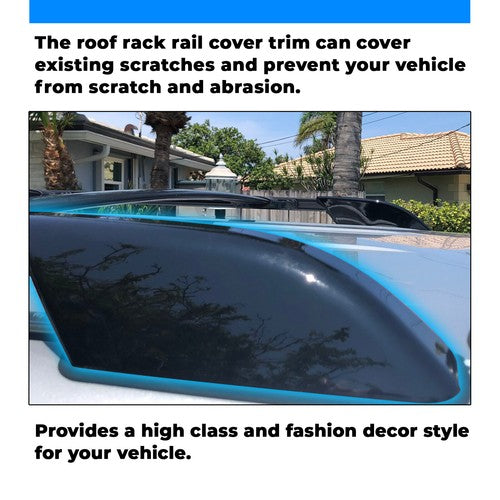 Solid Spare For Toyota 4Runner N210 2003-2009 Roof Rack Rail End Cover Shell Cap 4pcs
