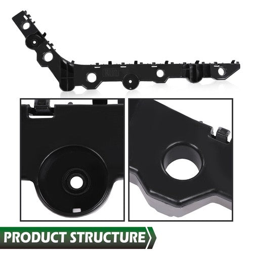 Solid Spare Fit For 16-18 Nissan Altima Rear Bumper Bracket Right Passenger Side Black