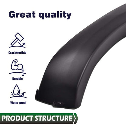 Solid Spare Front Bumper End Caps Set of 2 Fit For 2005-2011 Toyota Tacoma Black