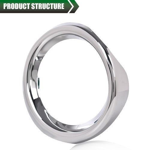 Solid Spare Front Bumper Fog Light Trim Left+Right Chrome Fit For 13-15 Lexus ES300h ES350