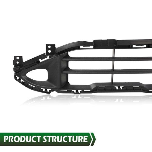 Solid Spare Fit For 21-22 Nissan Rogue Front Bumper Lower Grille Grill Black 62254-6RR0A