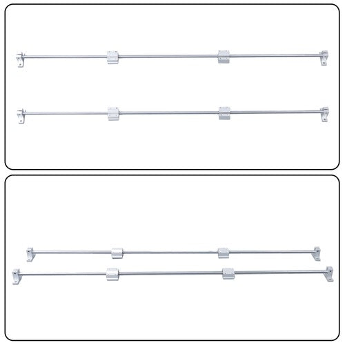 Solid Spare 2 Pcs 850mm Linear Motion Rail Guide with 4 PCS SCS8UU Bearings SK8 Rail Support