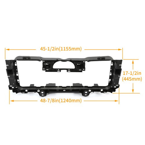Solid Spare Front Bumper Grille Shutter Mounting Bracket For 14-19 Sierra 1500 2500HD 3500HD