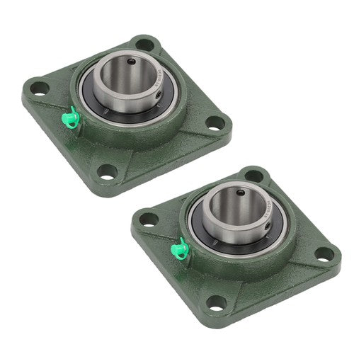 Solid Spare 2PCS UCF209-28 with seat bearing 1-3/4" Bore 4 Bolt Solid Base Self-Aligning ?