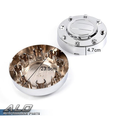 Solid Spare Fit For 11-16 Dodge Ram 3500 1-Ton Dually Front Alcoa Alloy Wheel Center Caps