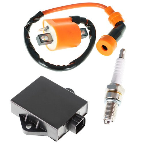 Solid Spare US Ignition Coil Spark Plug And CDI Box New For Arctic Cat ATV 300 2x4 1998-2005