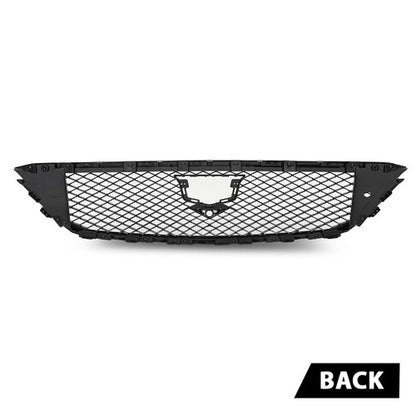 Solid Spare Front Bumper Hood Mesh Grille Grill Black Fit For 2020-2024 Cadillac CT5