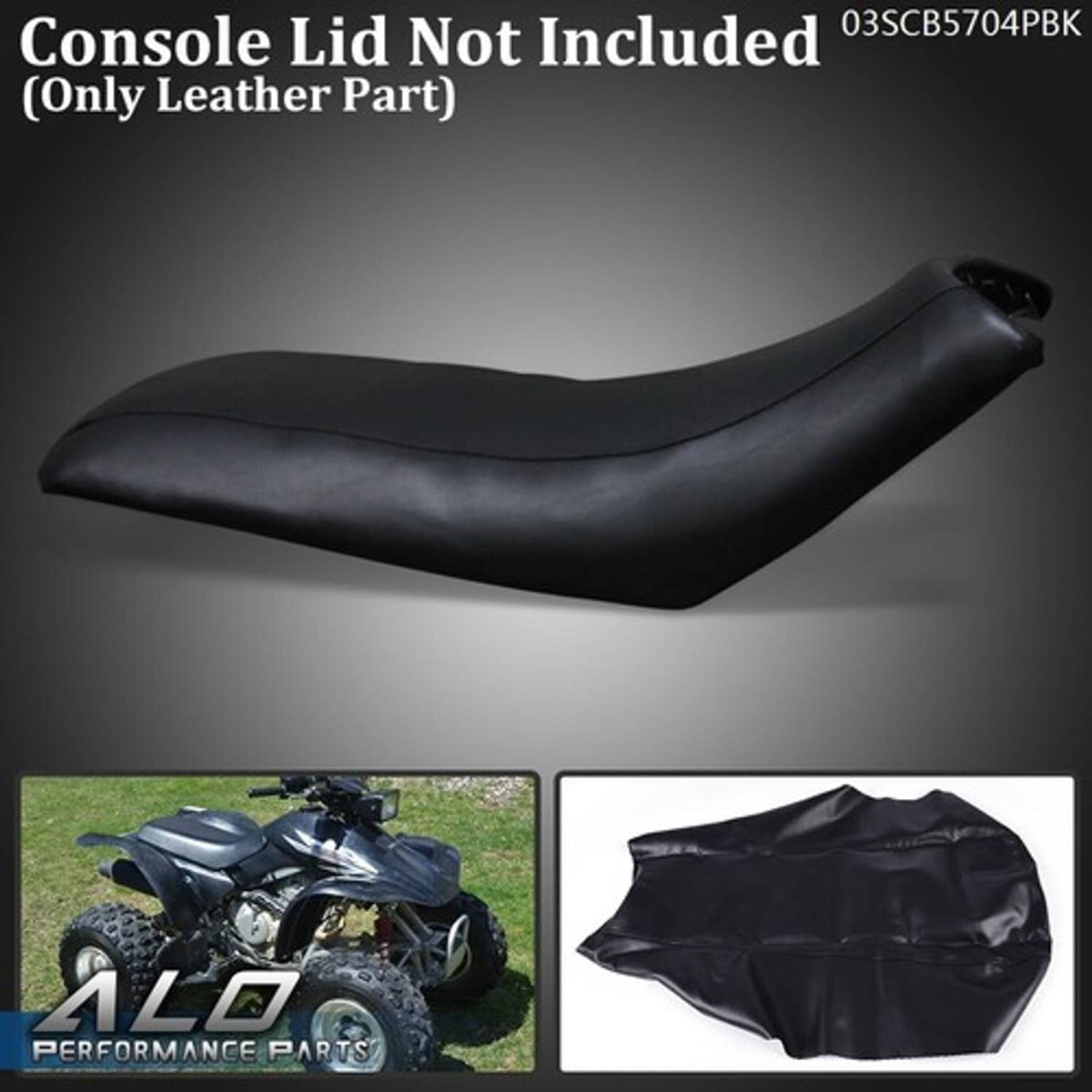 Solid Spare Fit For Honda TRX300EX 1993-2006 Standard Motorcycle Leather Seat Cover Black