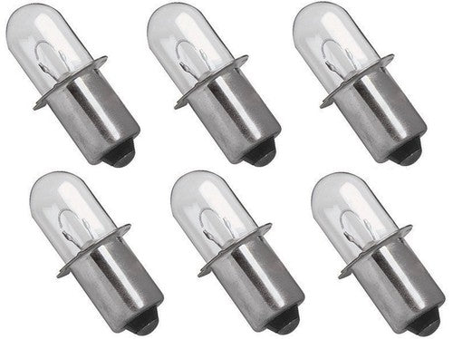 Solid Spare Replacement Bulb 18 Volt Xenon for Dewalt DW919 - 6 Pack
