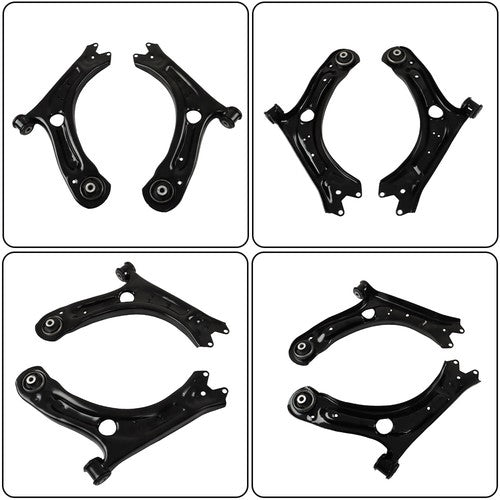 Solid Spare New 2pc Front Control Arm w/ Bushing For 12-19 Volkswagen Beetle 12-21 Passat