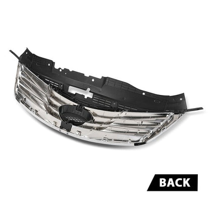Solid Spare Fit For 12-14 Hyundai Azera Front Bumper Upper Grille Grill Black & Chrome