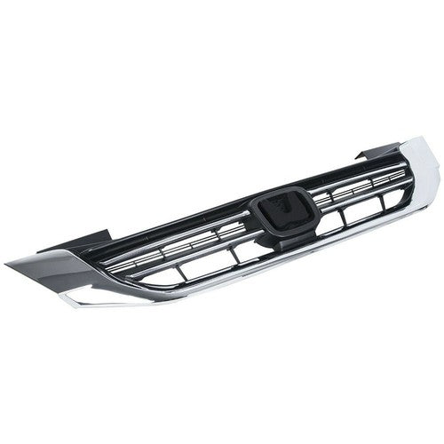 Solid Spare Front Bumper Hood Grille Black&Chrome Plastic Durable For Honda Accord 2013-2015