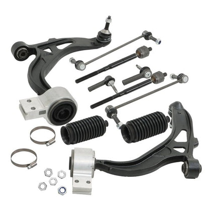 Solid Spare 10Pcs Front Lower Control Arms Sway Bars Tie Rods For Ford Taurus Flex Lincoln