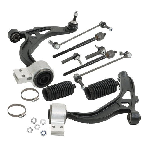 Solid Spare 10Pcs Front Lower Control Arms Sway Bars Tie Rods For Ford Taurus Flex Lincoln