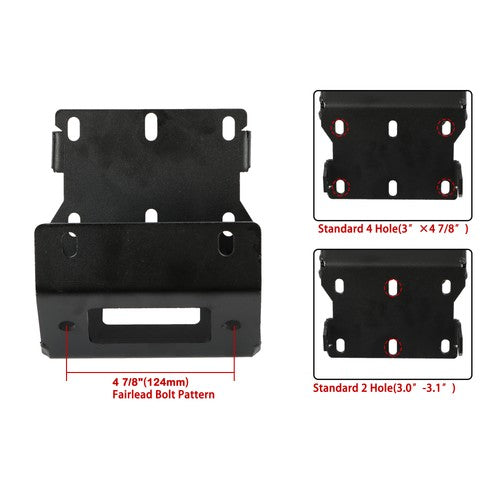 Solid Spare For Honda Rancher Foreman RubiconTRX420/500/520 New Winch Mounting Plate
