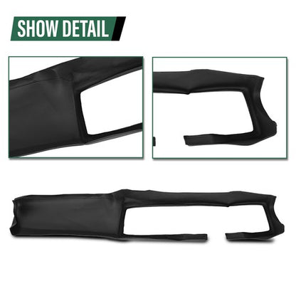 Solid Spare TPE Front Upper Dash Board Cover Cap Black Fit For 1979-1981 Chevrolet Camaro