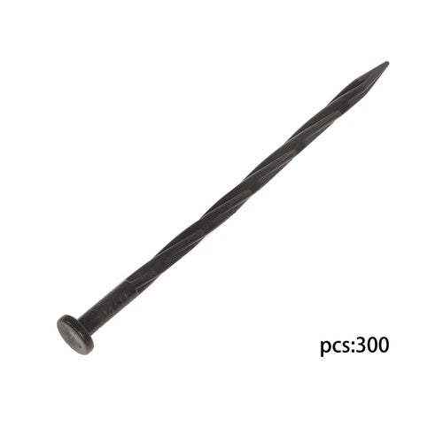 Solid Spare 300 Pcs 8 Inch Spiral Pointed Garden Stakes For Landscape Edging Weed Barrier