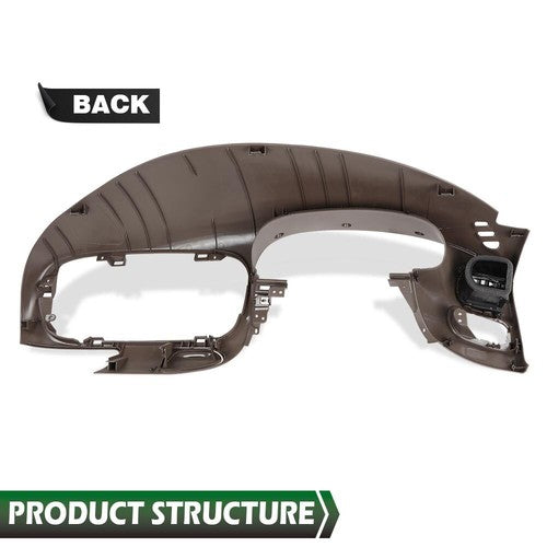 Solid Spare Fit For 97-03 Ford F-150 Expedition Dash Pad Dashboard & Dash Radio Bezel Brown