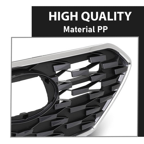 Solid Spare Front Bumper Upper Grille W/O Adaptive Cruise Fit For 2020-2022 Hyundai IONIQ