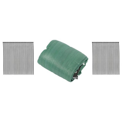 Solid Spare Garden Privacy Fence Heavy Duty 5FT x 50FT Barrier Net With Zip Ties Dark Green