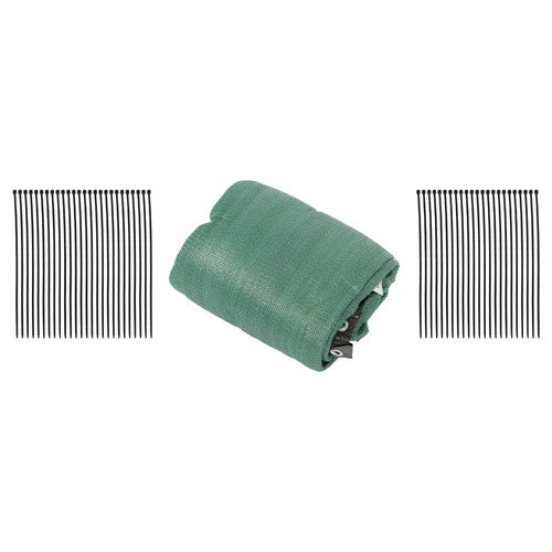Solid Spare Garden Privacy Fence Heavy Duty 5FT x 50FT Barrier Net With Zip Ties Dark Green