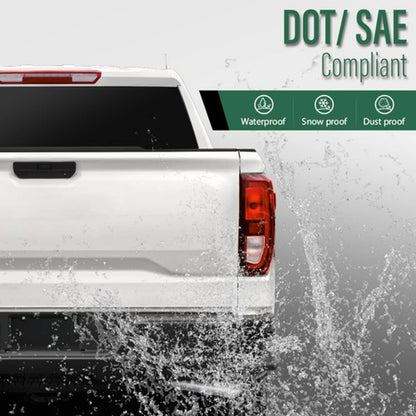 Solid Spare Fit For 2019-2022 GMC Sierra 1500 2500 3500 Left+Right Tail Lights Brake Lamps