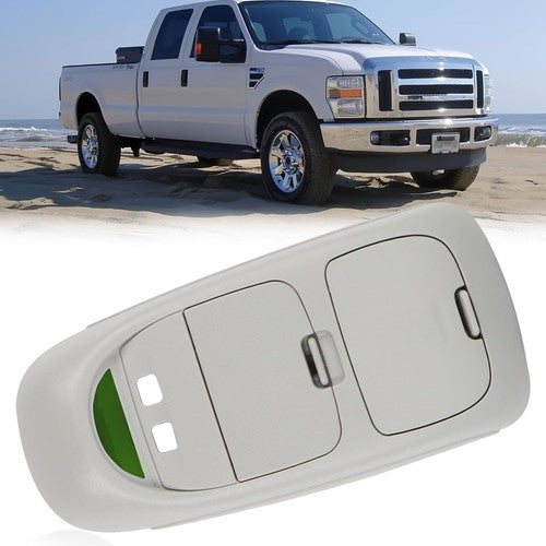 Light Gray Overhead Console For Ford F250 F350 F450 Super Duty Pickup 2002-2004
