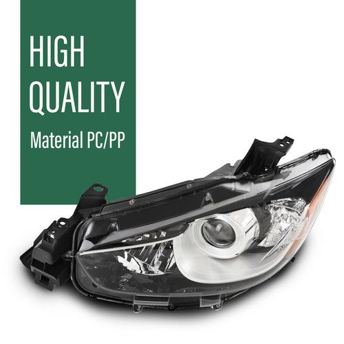 Solid Spare Halogen Projector Headlights Assembly Fit For 2013-2016 Mazda CX-5 Left Side