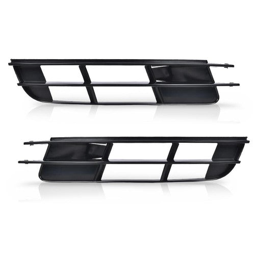 Solid Spare Fit For 2007-2009 Audi Q7 Front Bumper Fog Light Cover Driver & Passenger Side