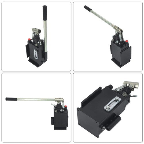 Solid Spare 2.7 Cid 5 Quart Single Acting Hydraulic Piston Hand Pump With Release Knob