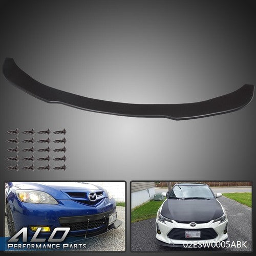 Solid Spare New Black Universal 67" Front Lower Bumper Lip Spoiler Splitter Diffuser