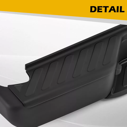 Black Steel Rear Step Bumper For 2005-2020 2021 Nissan Frontier w/o Sensor Holes