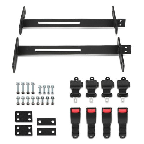 Solid Spare New Golf Cart Seat Belts Bracket Kit Fit For Yamaha EZGO Club Car 4 Seater Cart