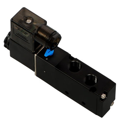 Solid Spare Solid Pneumatic Solenoid Valve 5 way 2 Position 1/4 in DC 24V Junction Box