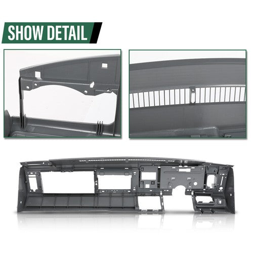 Solid Spare Dashboard Dash Core Gray Fit For 1988-1994 Chevy GMC C/K Truck Suburban Blazer