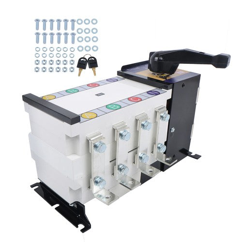 Solid Spare 400A 4P 110/220V Grid to AC Generator Industrial Automatic Transfer Switch