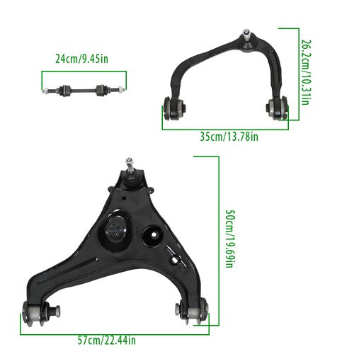 Solid Spare K750362 For Ford F150 2009-12 2013 4WD Front Upper Lower Control Arms Sway Bars