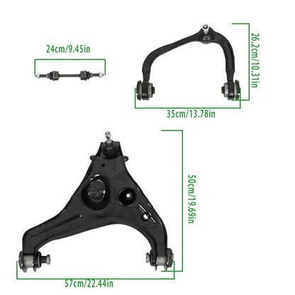 Solid Spare K750362 For Ford F150 2009-12 2013 4WD Front Upper Lower Control Arms Sway Bars