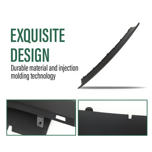 Solid Spare Fit For 02-09 Range Rover L322 Front Bumper Center Air Deflector Spoiler