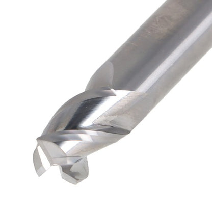 Solid Spare Carbide End Mill 3/8" 3 Flute 2" Overall Length End Mill 45 Degree Helix New