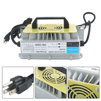 Solid Spare 36V 18A Waterproof Battery Charger With SB-50 Style Plug Fit For EZGO Golf Cart