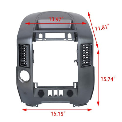 Solid Spare NEW For 04 05 06 Nissan Titan Armada Instrument Panel Lid Dash Radio Bezel ABS