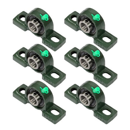 Solid Spare 6× UCP204-12 Pillow Block Mounted Ball Bearing 3/4" Bore Cast Iron Base