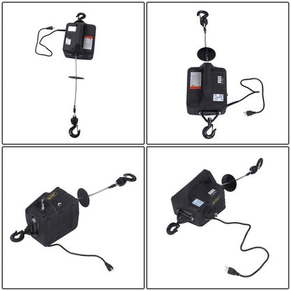 Solid Spare 1500W 2-in-1 Portable Electric Hoist Power Winch 1100lbs Wireless Remote Control