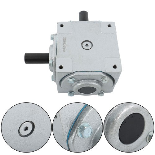 Solid Spare 40 HP Right Angle Gearbox 19455-SR-KW-KW-GR For Crosshole And Keyed Shaft