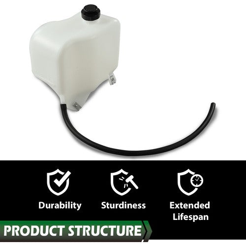 Solid Spare Fit For 1981-87 Chevy GMC GM Truck Coolant Bottle & Cap W/Mounting Hardware&Hose