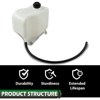 Solid Spare Fit For 1981-87 Chevy GMC GM Truck Coolant Bottle & Cap W/Mounting Hardware&Hose