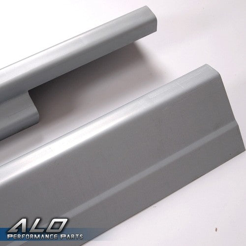 Solid Spare Fit For 01-07 Chevy Silverado GMC Sierra Crew Cab 4Dr Rocker Panels Black