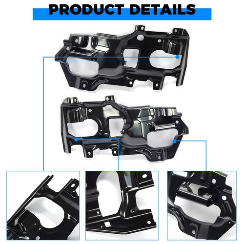 Solid Spare Bumper Support Bracket Front Left&Right Side LH RH For 2016-2018 GMC Sierra 1500