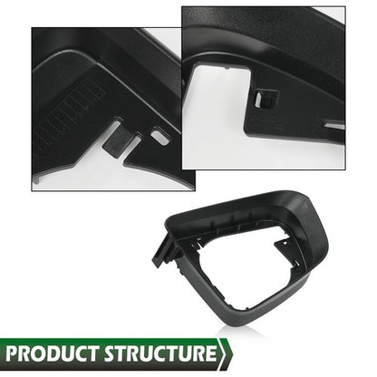 Solid Spare Fit For 2020-2023 Tesla Y Side Mirror Base Support Ring Frame Cover Driver Side